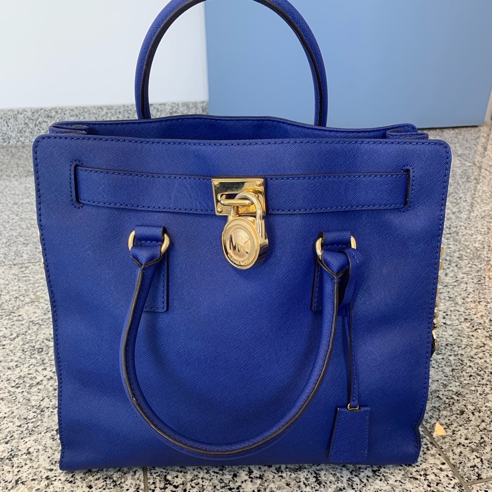 Michael Kors Hamilton bag Large in Electric Blue